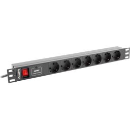 Филтър Lanberg power distribution unit (PDU) 19"1U 16A 7 SOCKETS SCHUKO 2M, black