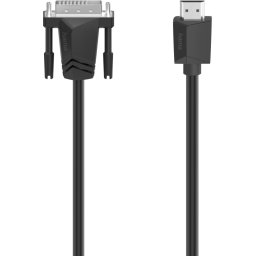 Кабел DVI-I Dual Link мъжко- HDMI мъжко, Ultra-HD, 4K, 1.5м, черен