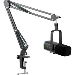 Микрофон със стойка FIFINE AM8T Dynamic RGB - Black