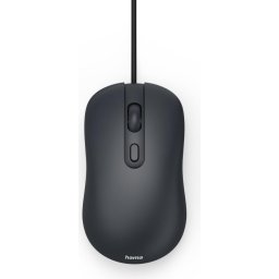 Оптична мишка HAMA CM-200, 4 бутонна, безшумна, с кабел, черна