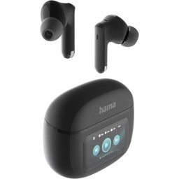 Блутут слушалки HAMA Spirit Touch, TWS, ANC, с тъч дисплей, черни