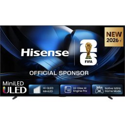 Телевизор Hisense, 100''U7SE,ULED Smart, FALD, 165Hz, 5000:1,Quantum Dot, Dolby vision IQ,Vidaa, ADS, Black