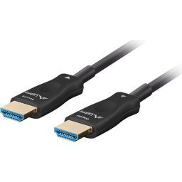 Кабел Lanberg HDMI M/M v2.1 cable 10m optical black aoc