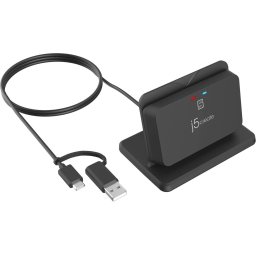 Картов четец със стойка j5create JUR261-N, USB Smart card/CAC reader