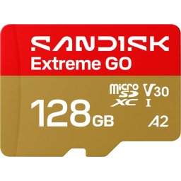 Sandisk карта Extreme GO microSD UHS-I Card 128GB, V30, A2