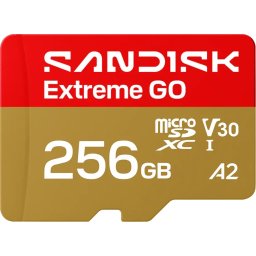 Sandisk карта Extreme GO microSD™ UHS-I Card 256GB, V30, A2