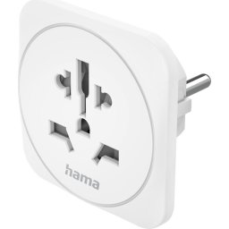 Travel Adapter тип E и F, 3-пинов, универсален, от цял ​​свят към Европа, бял