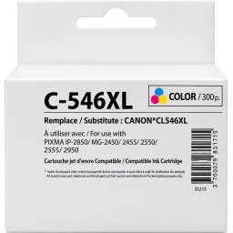 Мастилница CANON CL-546XL Color, Canon IP2850/ MG2450/MG2550/TS335x, 360k 15ml, Generink