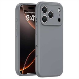 Хибриден гръб за iPhone 17 Pro - сив