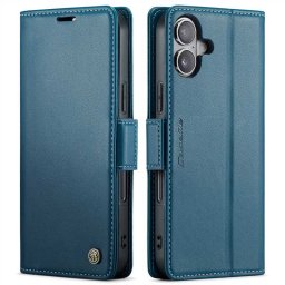 Калъф страничен flip марка CASEME за iPhone 17 – тюркоазен