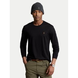 Polo Ralph Lauren Тениска с дълъг ръкав 710760121 Черен Slim Fit