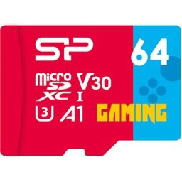 Карта памет Silicon Power Superior Gaming microSDXC 64GB A1 V30 UHS-I U3 + SD Adapter