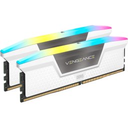 RAM Памет CORSAIR VENGEANCE RGB DDR5 32GB (2x16GB) DDR5-6400 - White