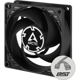 Arctic вентилатор Fan 80mm P8 PWM PST CO - black/black - 200-3000rpm