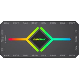 Gamemax разклонител за вентилатори Fan Hub - V4.0 PWM ARGB Hub + Controller Black
