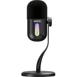 Marvo Геймърски микрофон Gaming USB Microphone - Blast 50 MIC-08 Black - USB, RGB