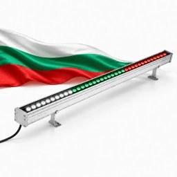 LED Прожектор Трикольор Wall Washer 3в1 Бяло Зелено Червено 36W/72W/96W 100см