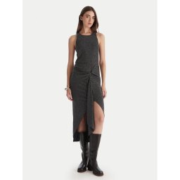 Patrizia Pepe Коктейлна рокля 2A2990/J340-K478 Черен Regular Fit
