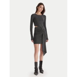 Patrizia Pepe Коктейлна рокля 2A2972/J340-K478 Черен Regular Fit