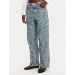 HUGO Дънки Leni 50531726 Син Loose Fit