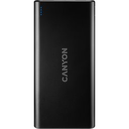 CANYON PB-106 Power bank 10000mAh Li-poly battery, Input 5V/2A, Output 5V/2.1A(Max), USB cable length 0.3m, 140*68*16mm, 0.24Kg,