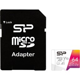 Карта памет Silicon Power Elite Colorful microSDXC 64GB