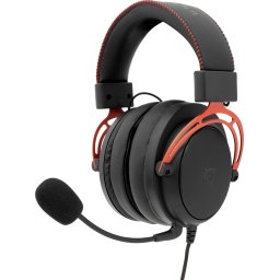White Shark геймърски слушалки Gaming Headphones GORILLA BLACK/RED - 53mm, Stereo 2.0
