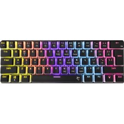 White Shark геймърска механична клавиатура Gaming Mechanical Keyboard ASHIKO 2 - Red Switches (English US), Black