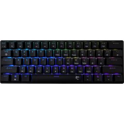 White Shark геймърска механична клавиатура Gaming Mechanical Keyboard SHINOBI 2 - YUSYA 5P Blue Switches (English US), Black