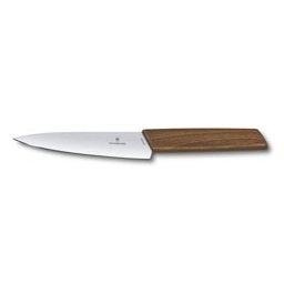 Кухненски нож Victorinox Swiss Modern Office Knife, универсален, 15 см, неръждаема стомана, кафяв