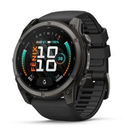 Garmin Fenix 9 - 51 mm, Carbon gray DLC titanium с black силиконова каишка 010-04763-11