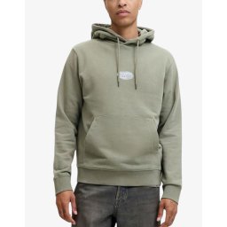 JACK&JONES Jjedetroit Sweat Hood Styd AW25 Gray