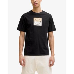 JACK&JONES Jorcatskills Square Branding Tee SSCN LN Black