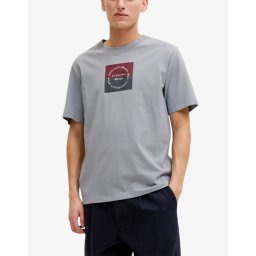 JACK&JONES Jorcatskills Square Branding Tee SSCN LN Blue