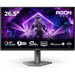 Монитор AOC AG276QKD2, 26.5" QD-OLED, 2560x1440@500Hz, 0.03ms GtG, 1000cd m/2, 1.5M:1, 80M:1 DCR, Adaptive Sync, Low Blue Light,