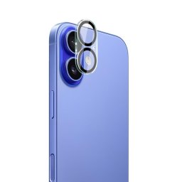 Удароустойчив стъклен протектор за камера марка IMAK за iPhone 17 - черен