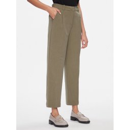 Vero Moda Текстилни панталони Britney 10299824 Бежов Tapered Fit