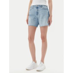 Guess Дънкови шорти W5GD1A D4K30 Син Regular Fit