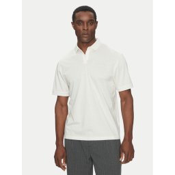 Richmond X Тениска с яка и копчета UMP25333PO Бял Regular Fit