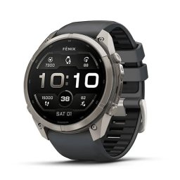 Garmin Fenix 9 Pro - 51 mm, Titanium с graphite/black силиконова каишка 010-04337-26