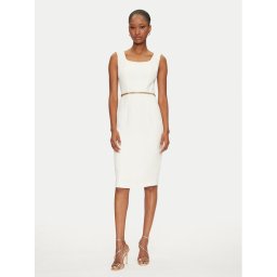 Marciano Guess Коктейлна рокля 5GGK12 7300A Екрю Regular Fit