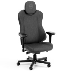 Геймърски стол noblechairs AURA TX Anthracite, до 150kg, алуминиева база, стоманена рамка, Class 4 газов амортисьор, 4D регулируеми подлакътници, лумбална опора, сив