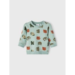 NAME IT Суитшърт 13206857 Зелен Regular Fit