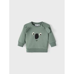 NAME IT Суитшърт 13212765 Зелен Regular Fit