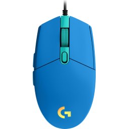 Геймърска мишка Logitech G102 LightSync, RGB, Оптична, Жична, USB, Син