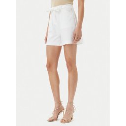 Guess Шорти от плат W5GD0I WH9Y2 Бял Loose Fit