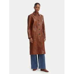 MAX&Co. Кожен палто Doppia 2616471021200 Кафяв Regular Fit
