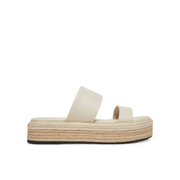 Calvin Klein Еспадрили Flatform Wedge Slide - He HW0HW02374 Екрю