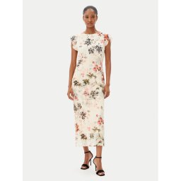 French Connection Лятна рокля 71YFU 90 Бежов Regular Fit