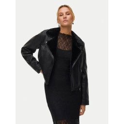 Vero Moda Яке от имитация на кожа Hailey 10250405 Черен Regular Fit